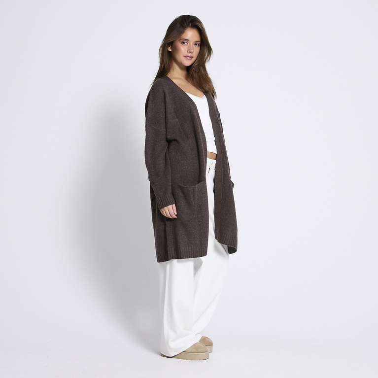 Basic knit long cardigan "Caroline"